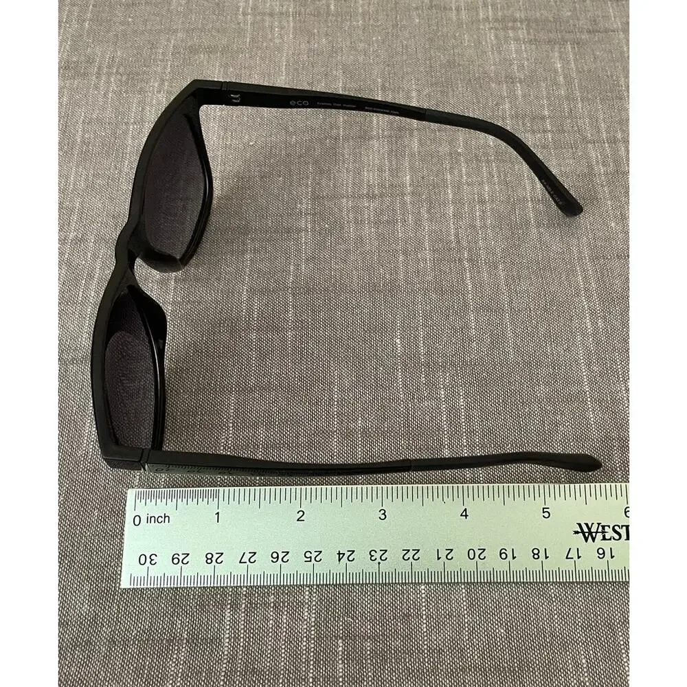 New ECO Spruce Mens Polarized Black Square Sunglasses